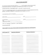 Vacation Waiver