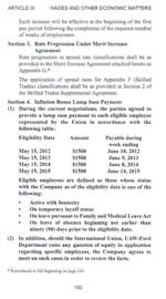 Wages and Other Economic Matters